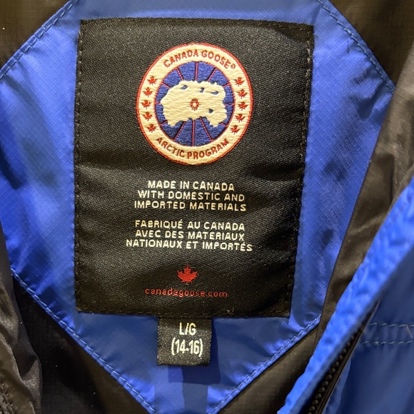 Canada Goose Kids Royal Blue Puffer Jacket - Picture 5 of 6